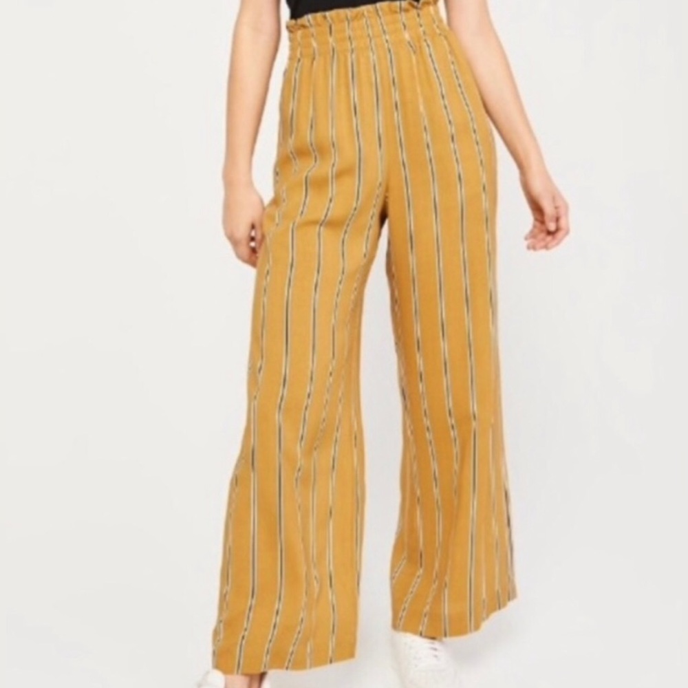 Abercrombie & Fitch Striped Wide-Leg Pants - Size S